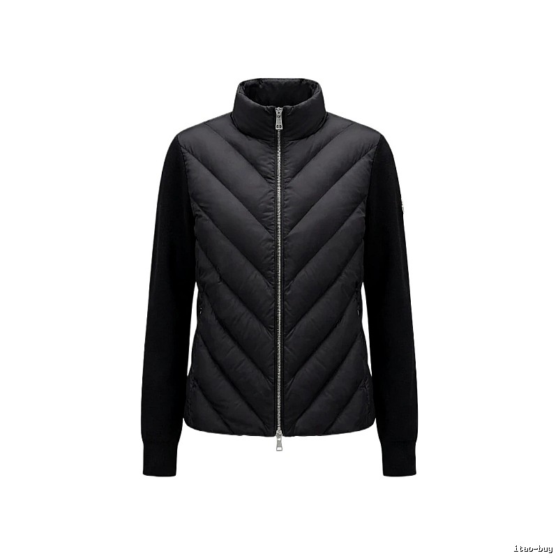 Moncler black casual style down jacket