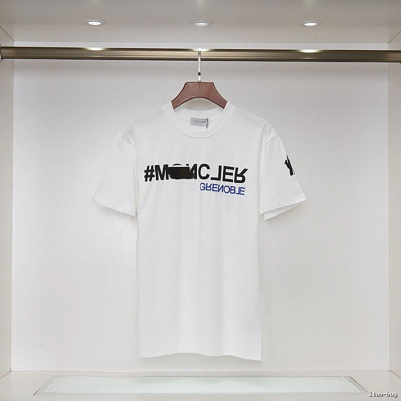 Moncler Grenoble Trendy Printed White T-Shirt