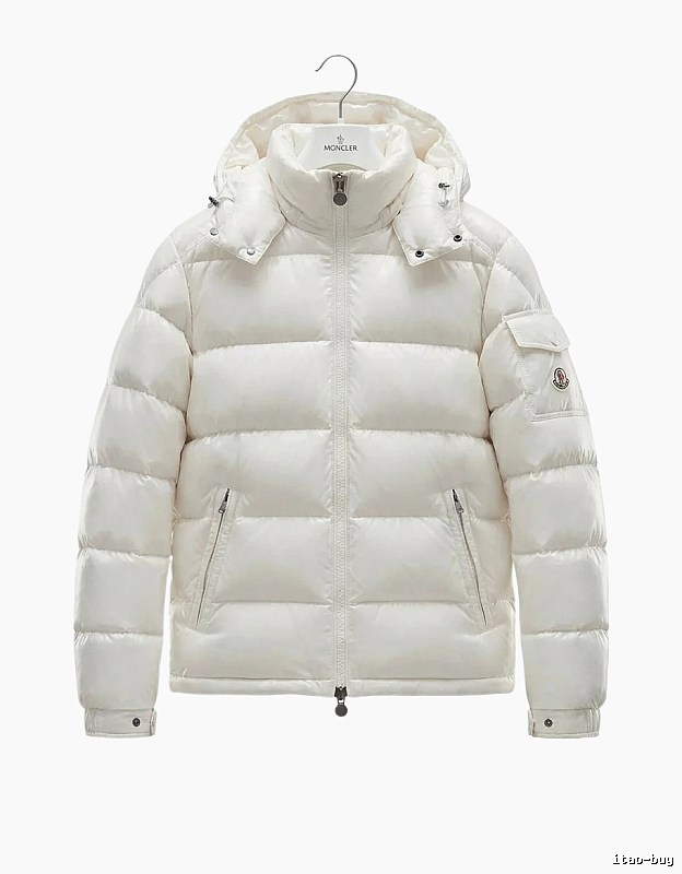 Moncler shiny and fashionable white down jacket