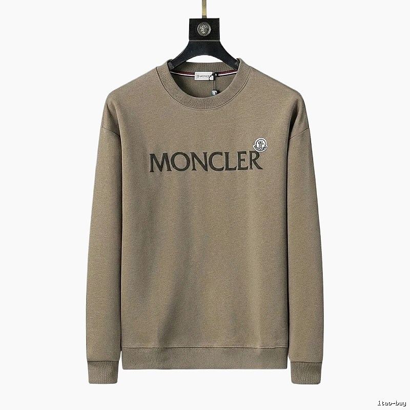 Moncler simple style khaki sweatshirt