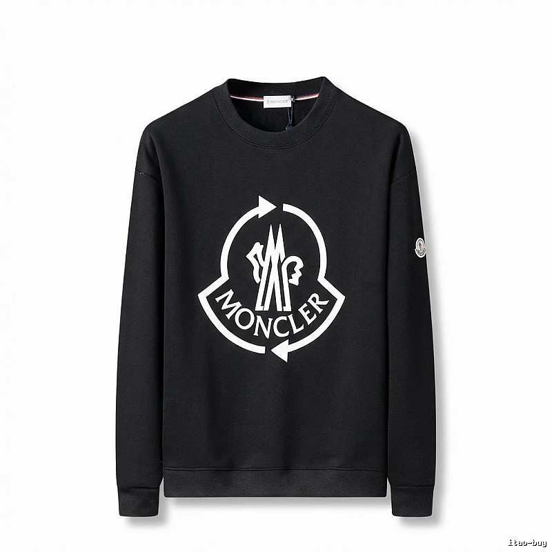 Moncler's classic trendy black sweatshirt