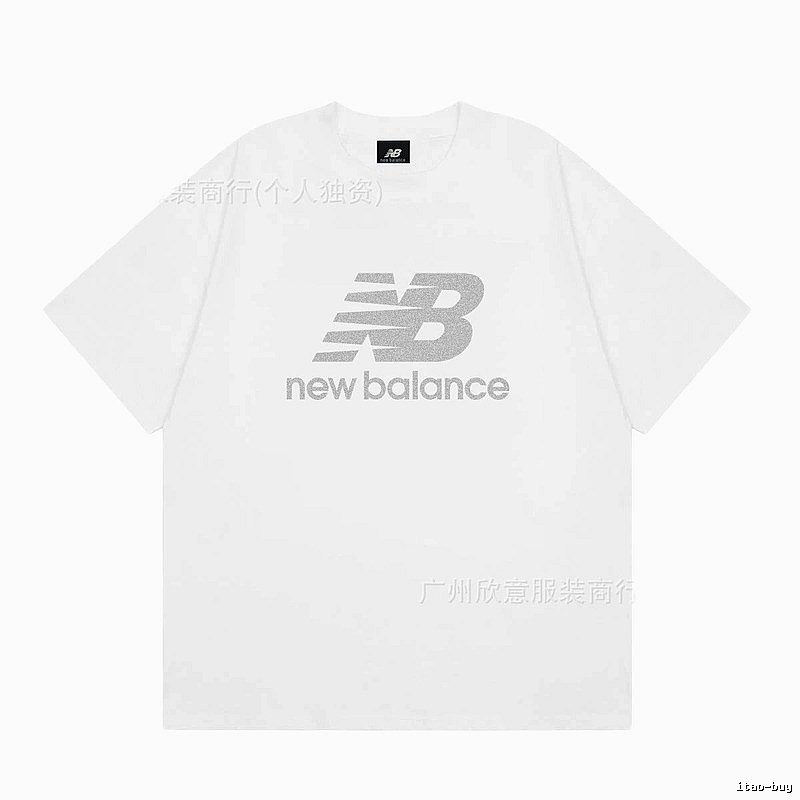 New Balance Classic Casual Style White Short-sleeve T-shirt