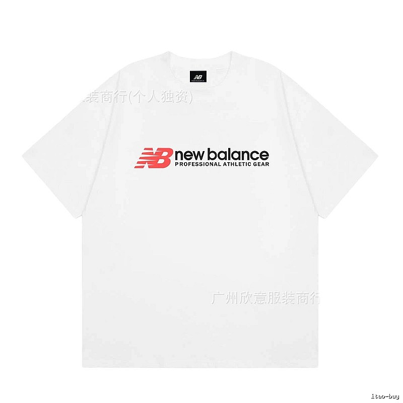 New Balance Sports Casual Style White Short-sleeve T-shirt