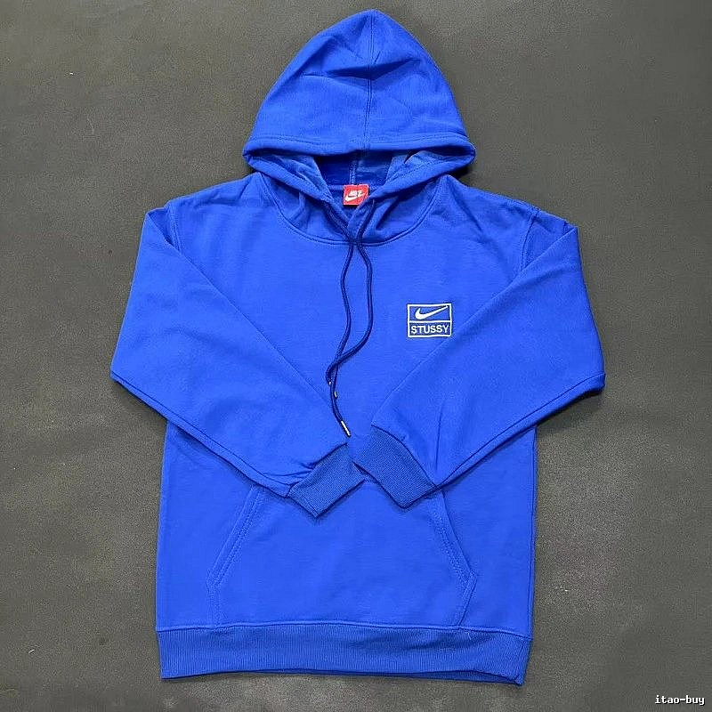 Nike Blue Zip Hoodie Campus Look Swoosh