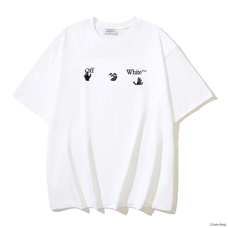 Off-White Gesture Style White T-shirt