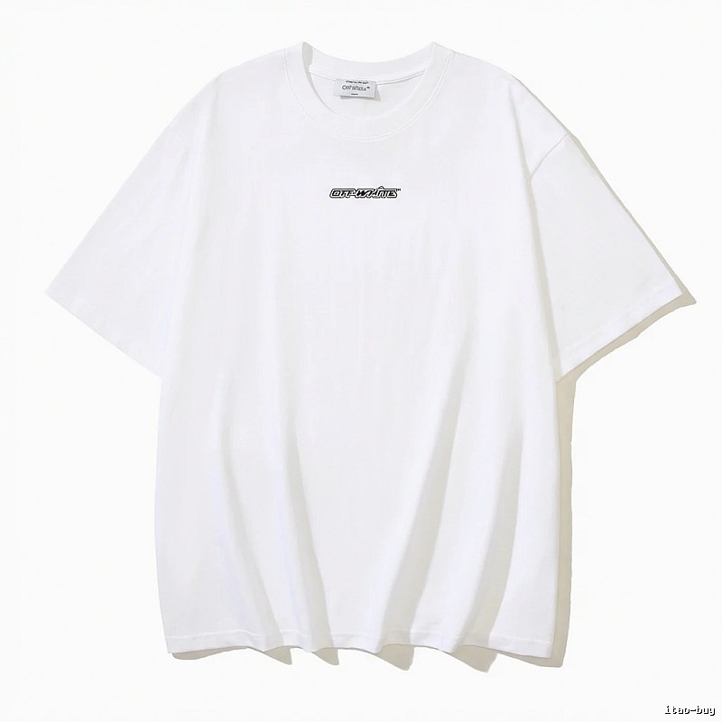 Off-White minimalist style white T-shirt