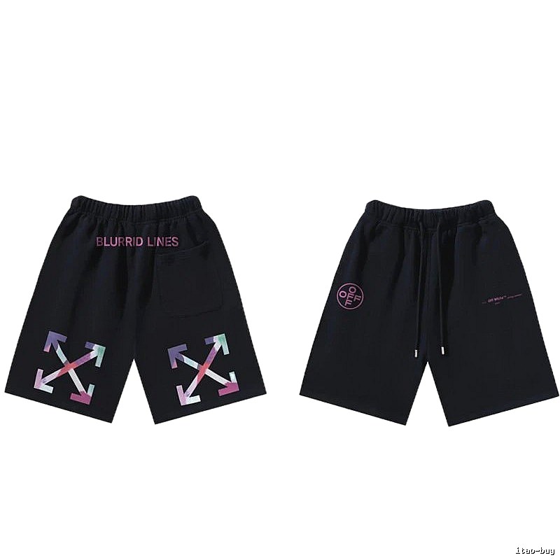 Off-White Style 026 Trendy Black Shorts
