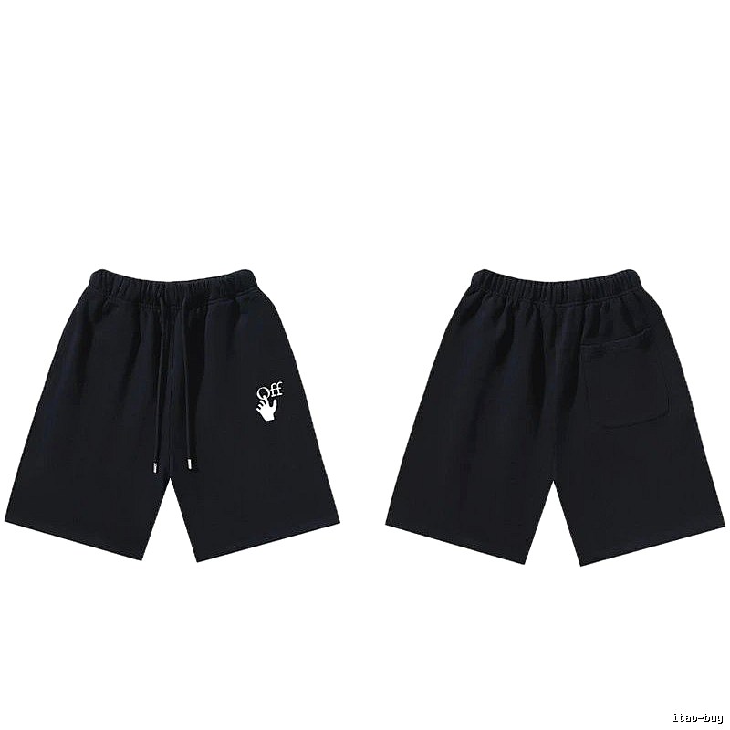 Off-White trendy and cool style black shorts