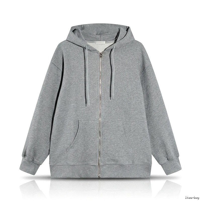 Other simple style hooded gray sweatshirt