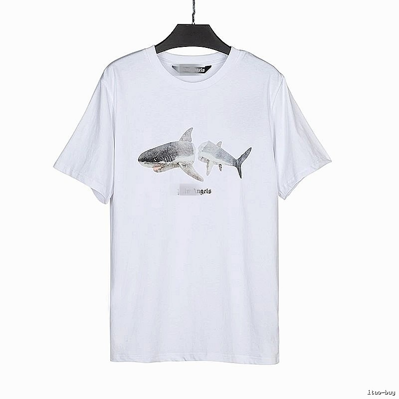 Palm Angels Patterned Bear graphic T-shirt White Colorful Bear with Polished Detail