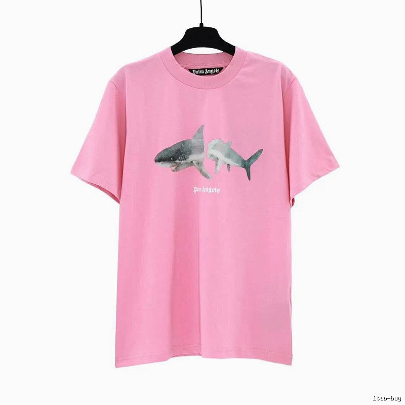 Palm Angels Premium Style Bear graphic T-shirt White Colorful Bear for Resort Outfits