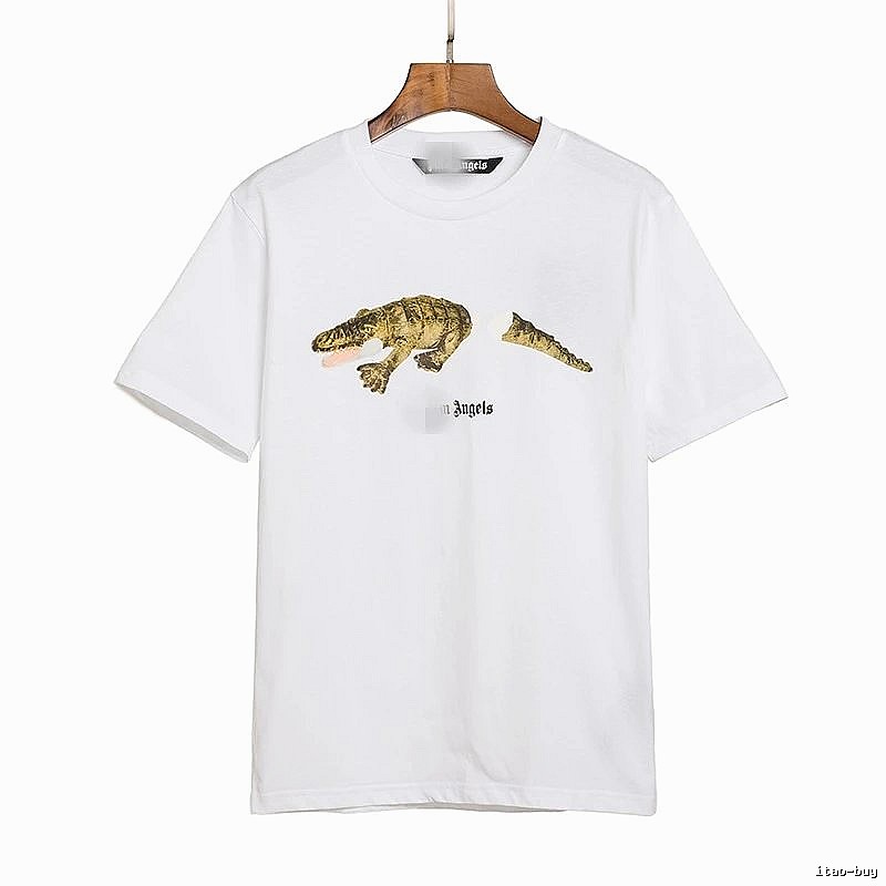 Palm Angels Streetwear Bear graphic T-shirt White Colorful Bear with Practical Shape