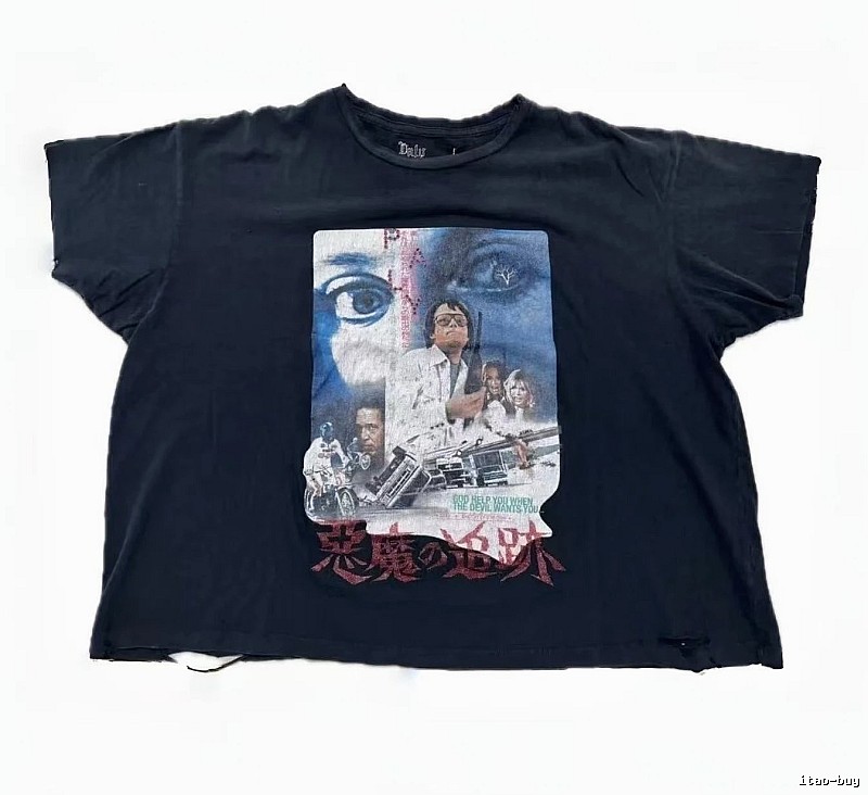 Paly Hollywood Demon Trace Vintage Black T-Shirt