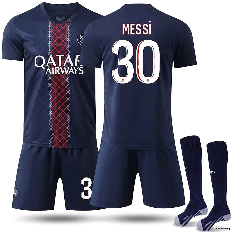 Paris Saint-Germain Messi version jersey set