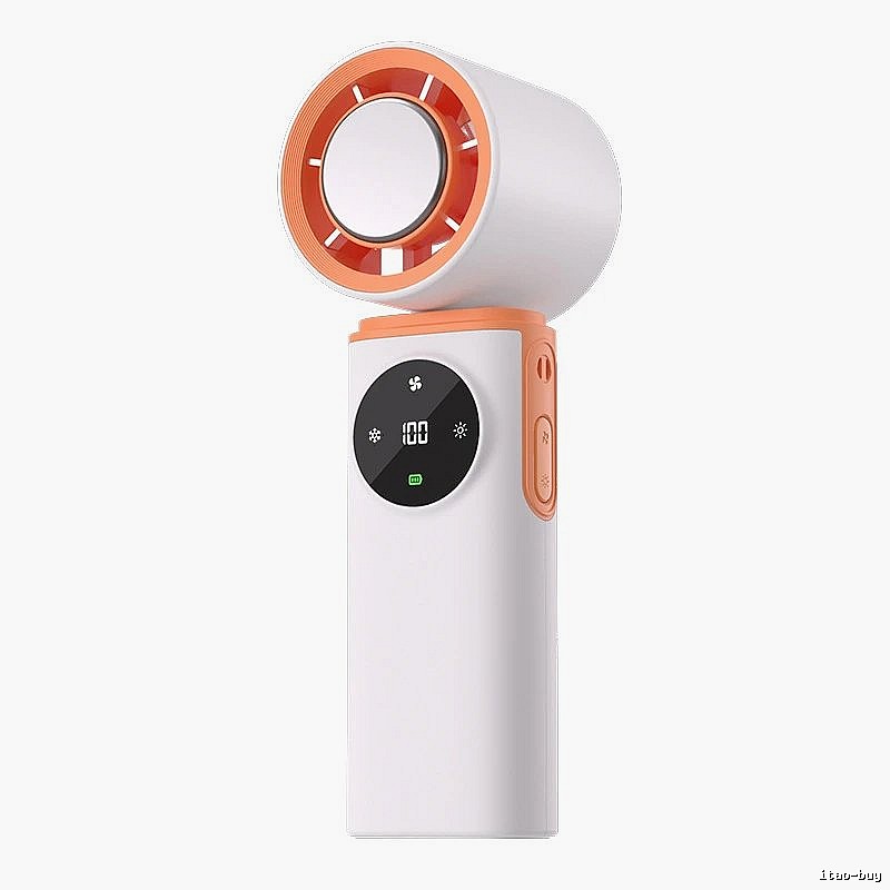Portable Handheld Cooling Fan For Portable Airflow White Ice-compress Version