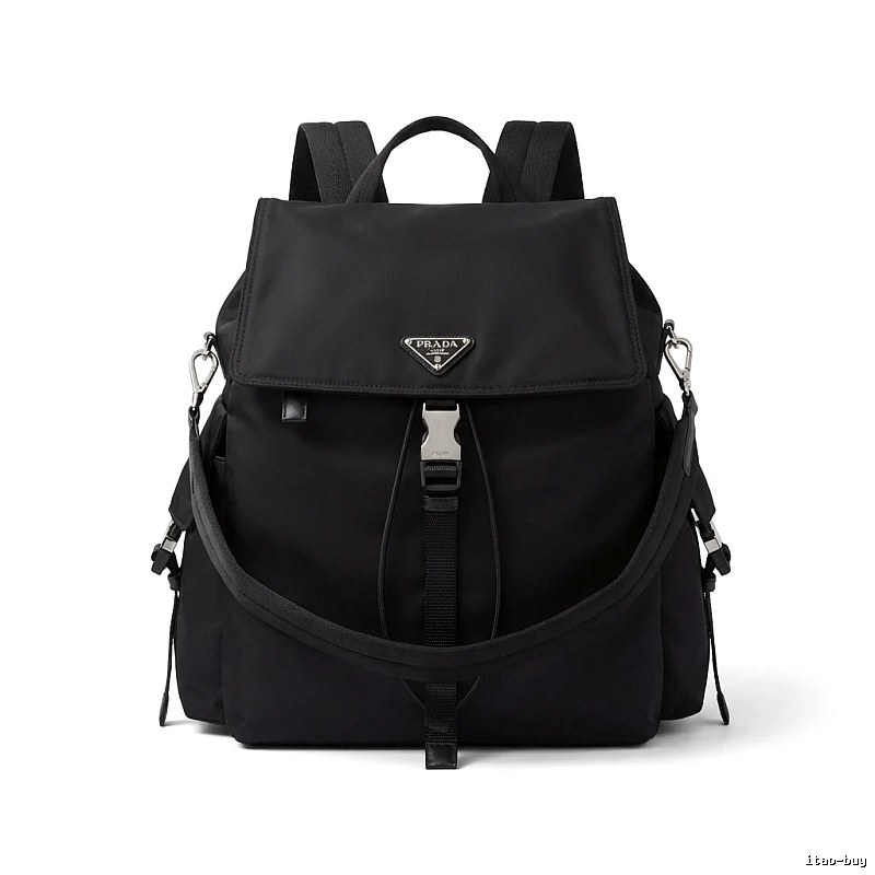 Prada classic black backpack