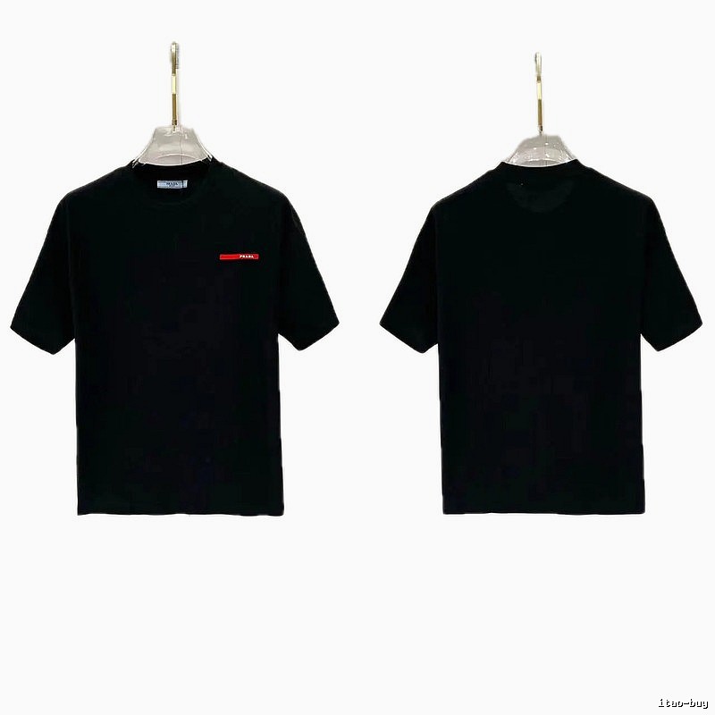Prada Red Label Minimalist Black Short-sleeve T-shirt