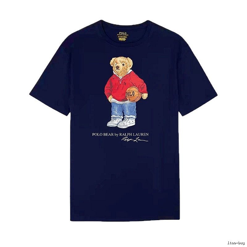 Ralph Lauren Bear Trendy Brand Royal Blue T-shirt