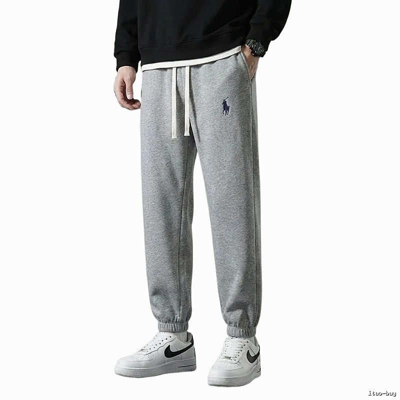 Ralph Lauren fleece-lined casual grey sweatpants