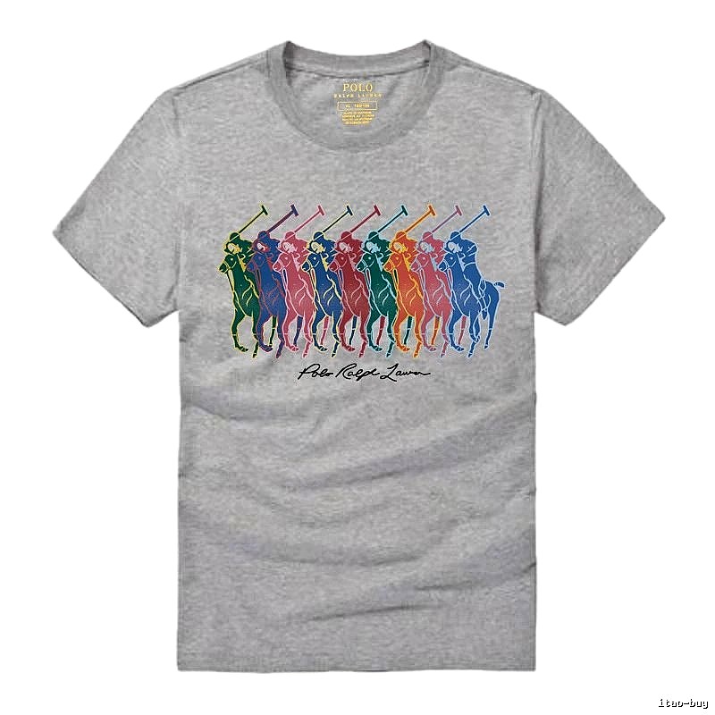 Ralph Lauren heathered grey polo-style T-shirt