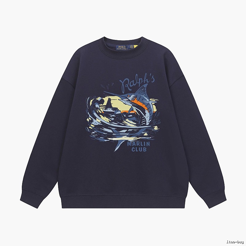 Ralph Lauren Marin Club Navy Blue Sweatshirt