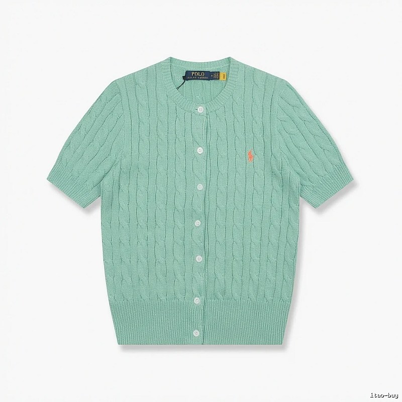 Ralph Lauren Polo light green knitted cardigan