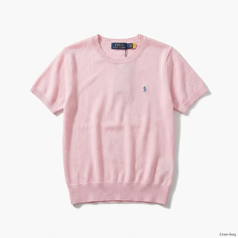 Ralph Lauren Polo pink trendy brand short-sleeve shirt