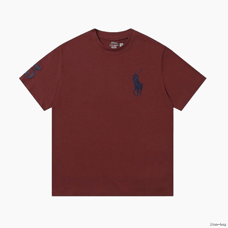 Ralph Lauren Polo retro style burgundy T-shirt