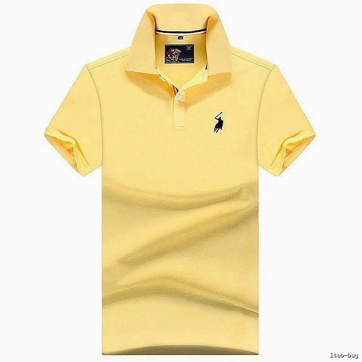 Ralph Lauren Premium Style Yellow polo shirt Bright Yellow Polo for Resort Outfits