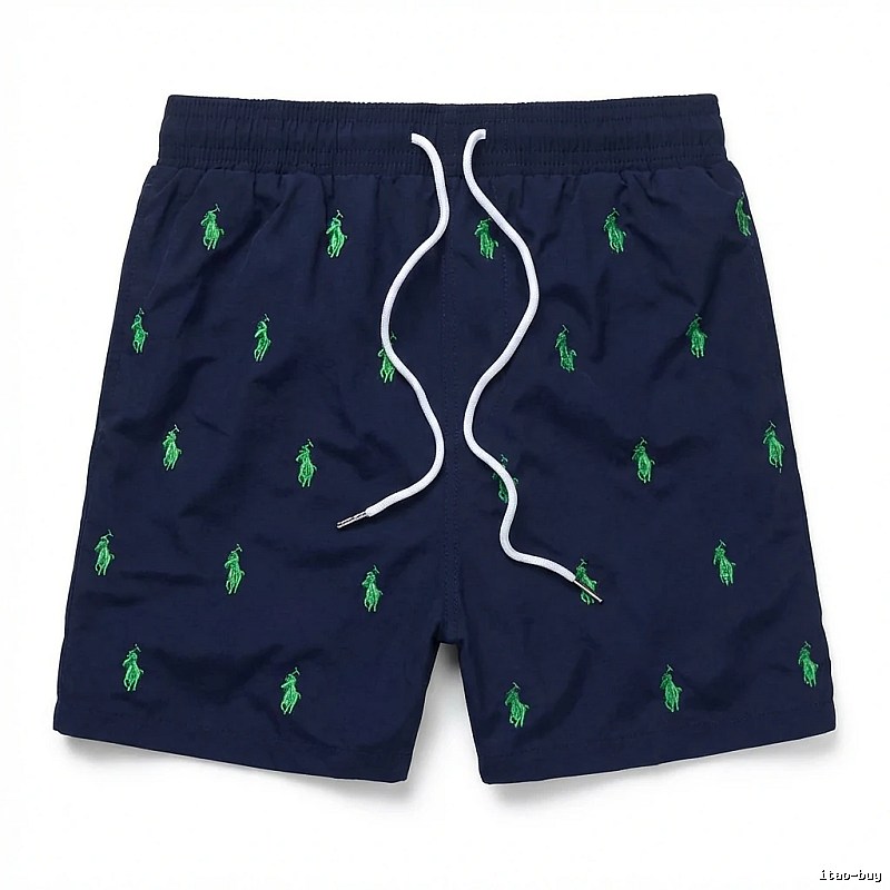 Ralph Lauren retro-style dark blue shorts
