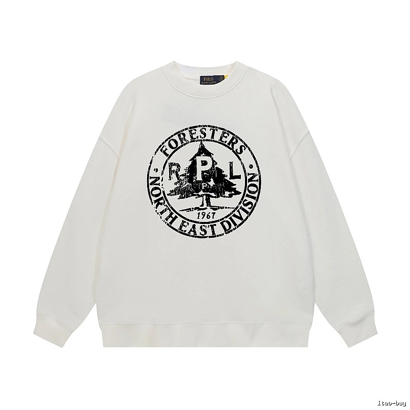 Ralph Lauren retro-style white sweatshirt