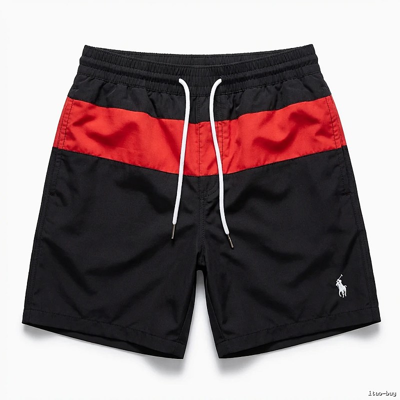 Ralph Lauren sporty black and red shorts