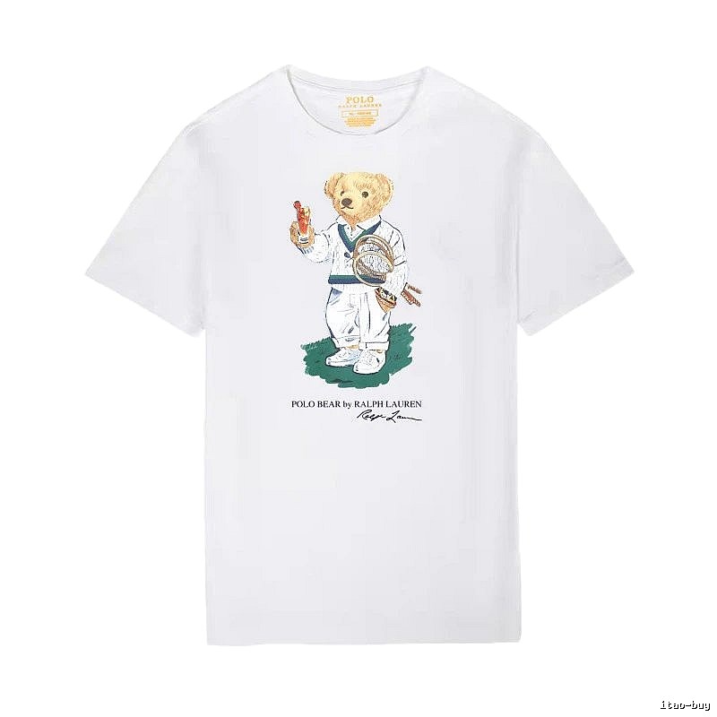 Ralph Lauren Teddy Bear Series White T-shirt