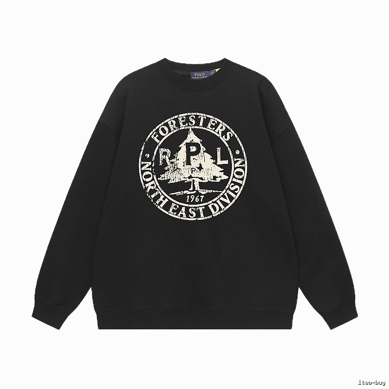 Ralph Lauren vintage-style black sweatshirt