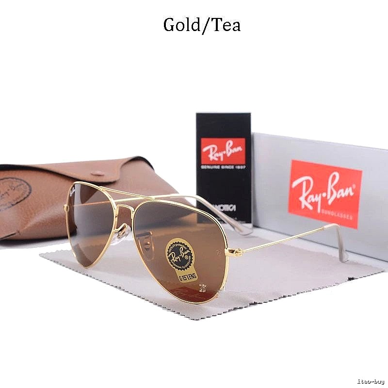 Ray-Ban Urban Aviator sunglasses Gold Tone Sunglasses with Statement Pattern