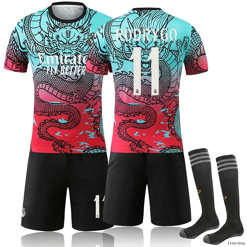 Real Madrid Dragon Pattern Trendy and Cool Set