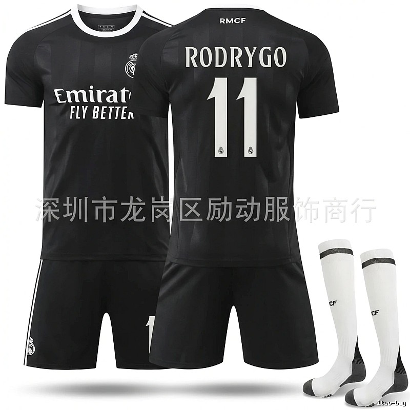 Real Madrid sporty black jersey
