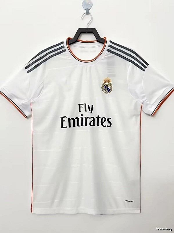Real Madrid Summer Retro Teka soccer jersey White Retro Football with Bold Graphic