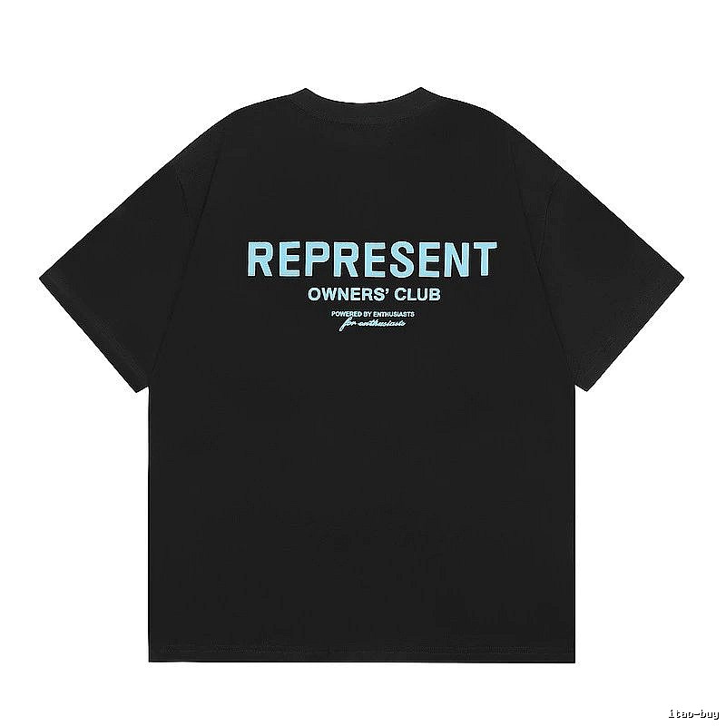 Represent Black Style 868 Owners Club T-Shirt Daily Styling Logo