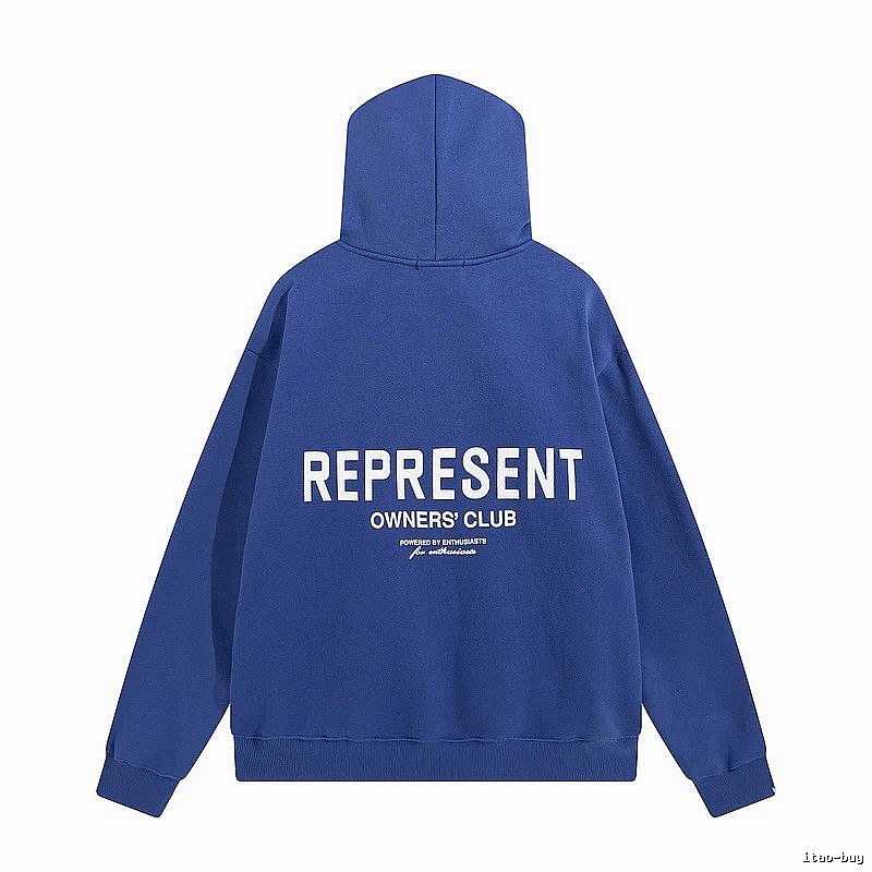 Represent Travel Owners Club hoodie Navy Large Represent with Modern Look