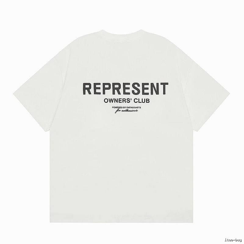 Represent White Style 801 Owners Club T-Shirt Color Pop Logo