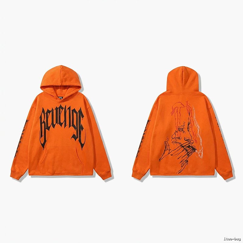Revenge dark style orange hoodie