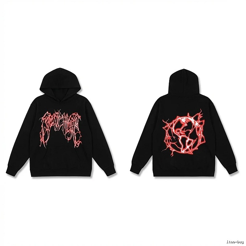 Revenge Dark Style Red Pattern Hoodie