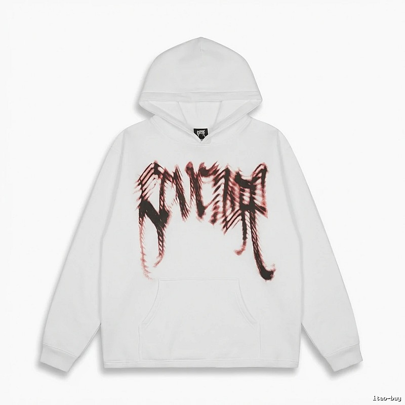 Revenge Gothic Style White Hoodie