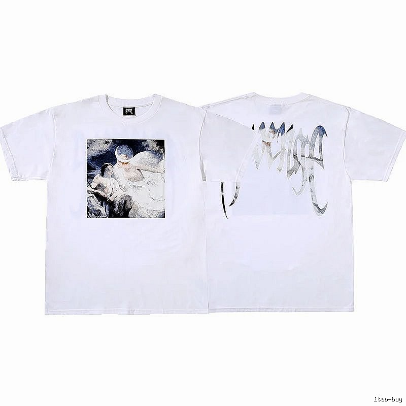 Revenge White Skull Graphic T-Shirt Resort Wear