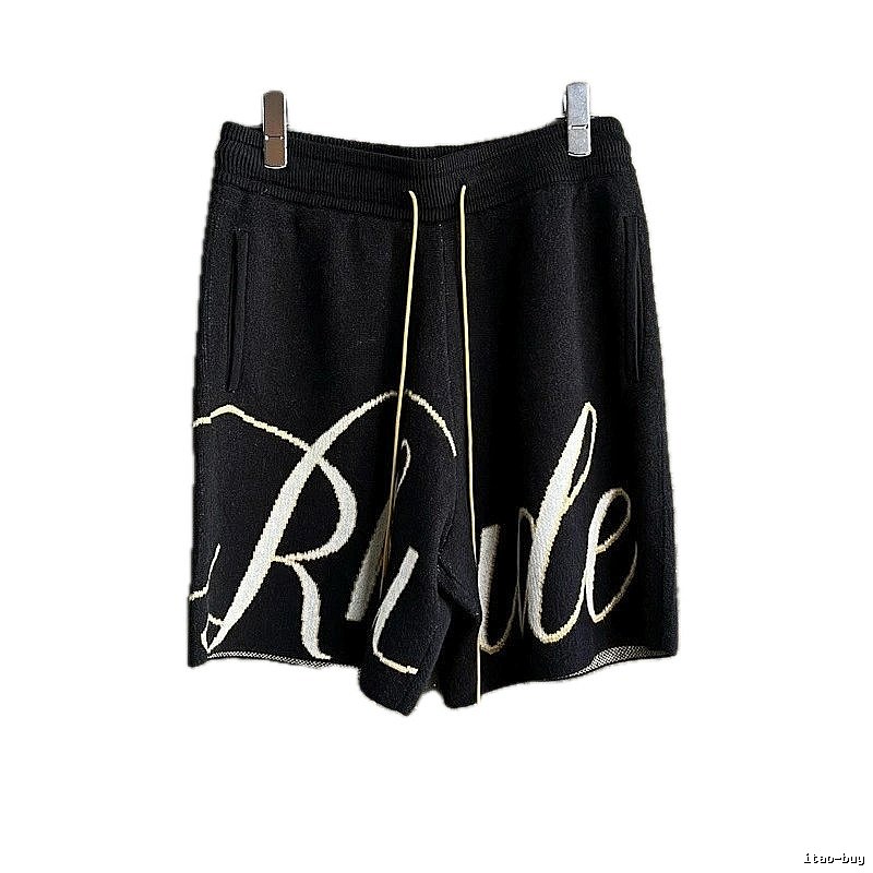 RHUDE Alphabet Wind Black Shorts