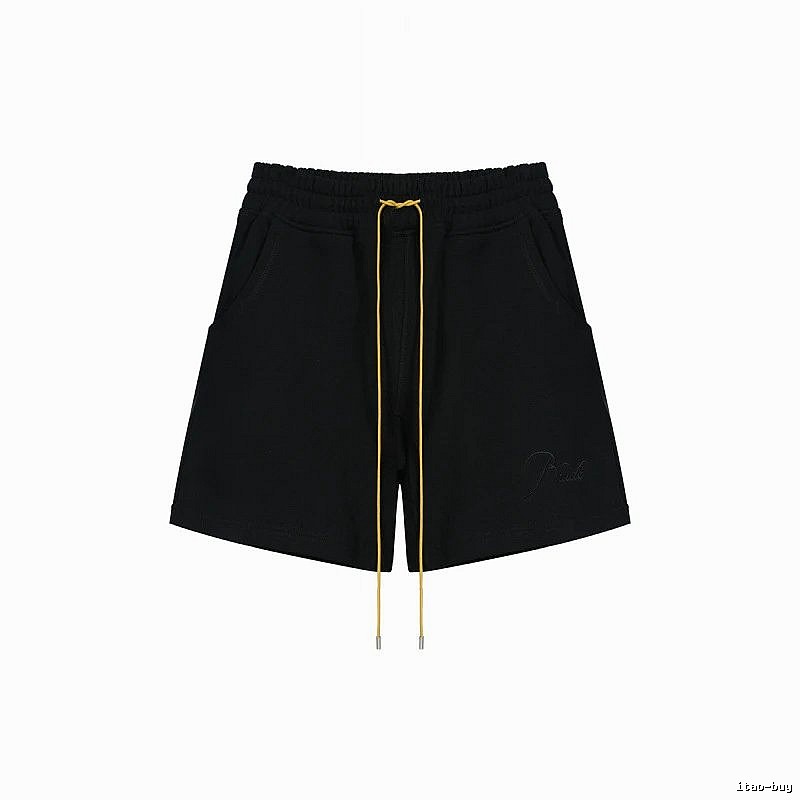 RHUDE minimalist black shorts