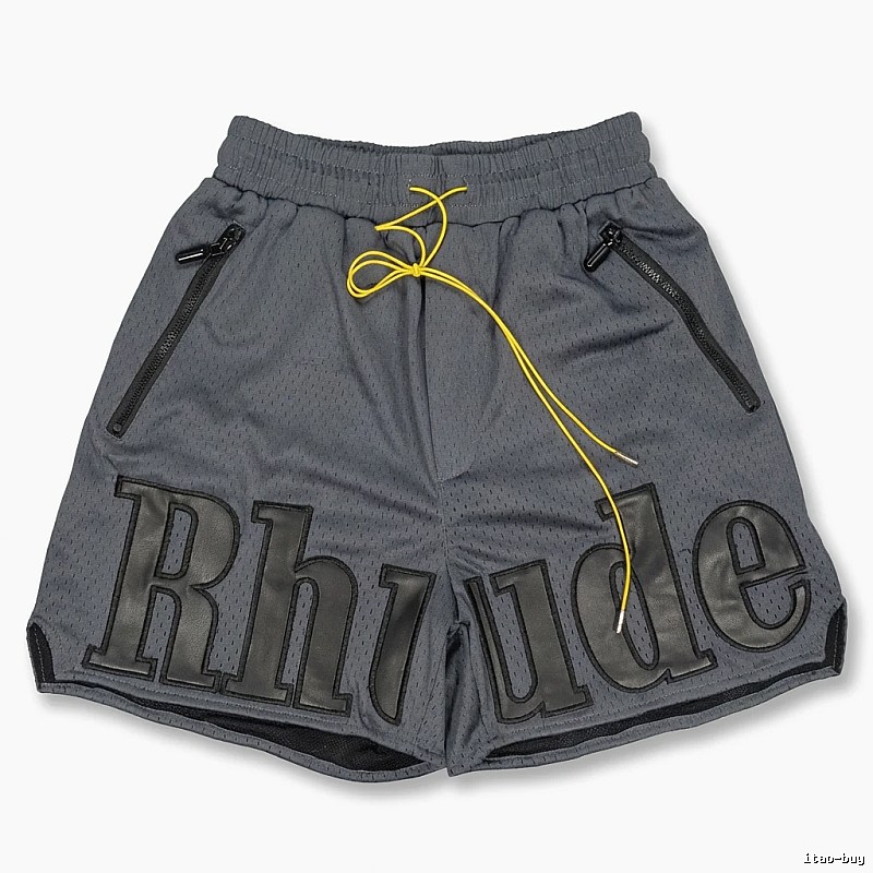 RHUDE sporty grey shorts