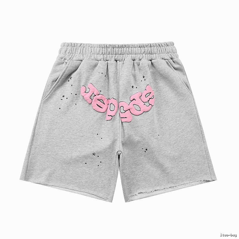 Shorts with Sp5der letter print style