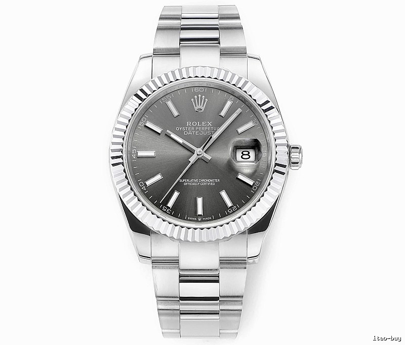 Silver And Gray Rolex Datejust Automatic Watch for occasion